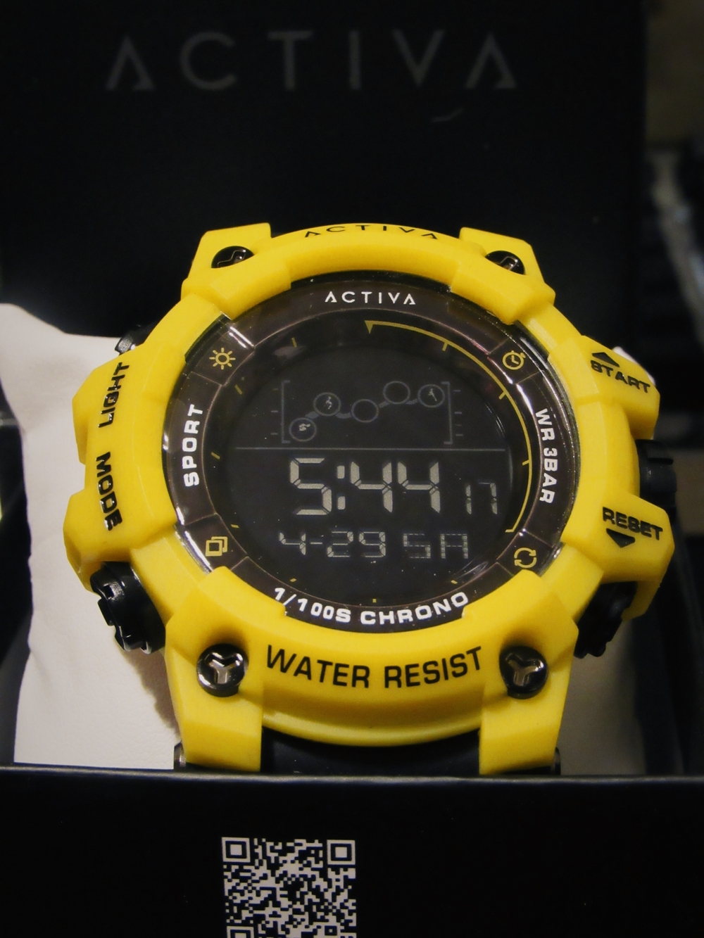 Invicta X Activa Yellow Digital Sport Watch with Chronograph Display